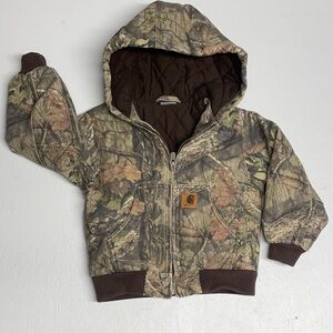 Carhartt Kids' Brown Camo Hooded Jacket